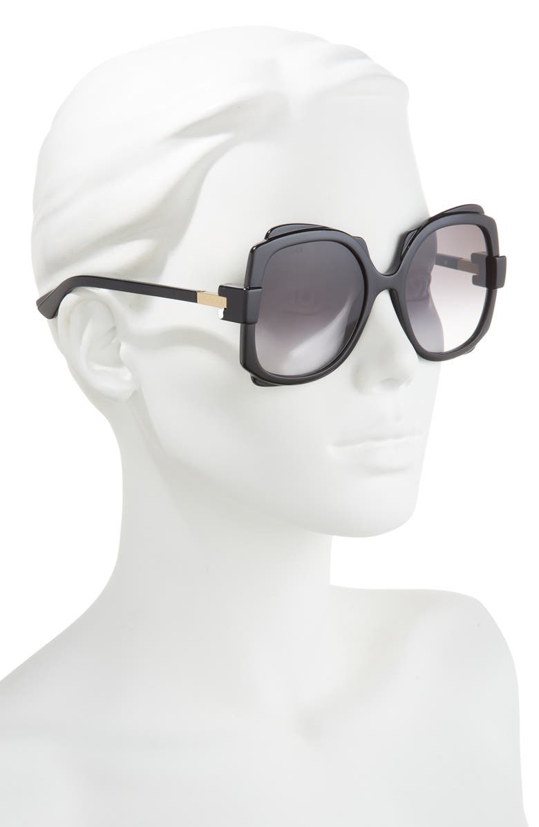 Gucci 57mm Solstice Oversize Sunglasses, Alternate, color,