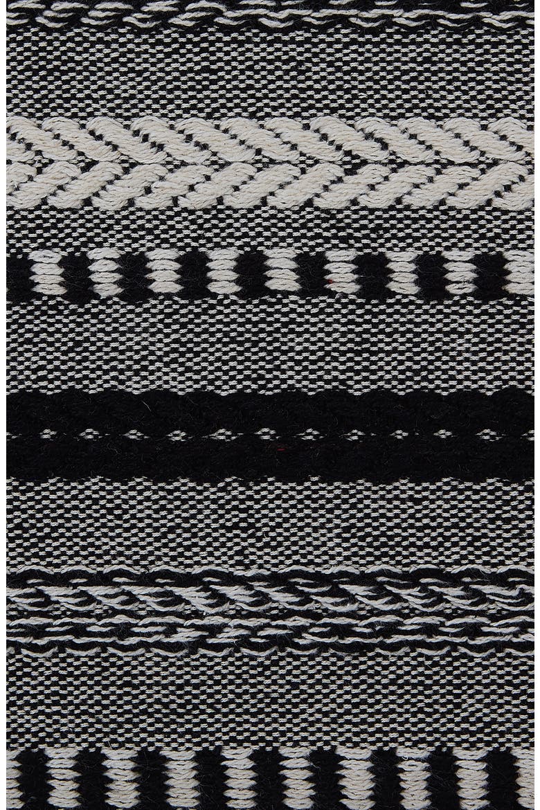 Braided Stripe Table Runner, Alternate, color, BLACK