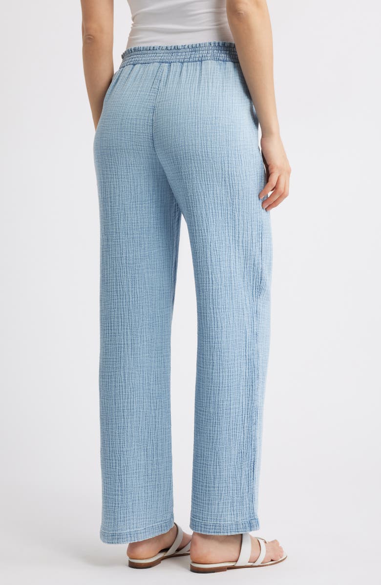 beachlunchlounge Cairo Smock Waist Cotton Pants, Alternate, color,