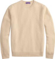 Ralph Lauren Purple Label Herringbone Knit Cashmere Sweater