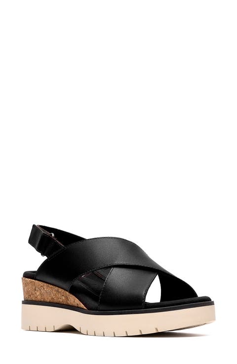 Diaz Cross Strap Wedge Sandal (Women)
