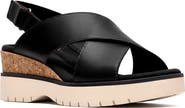 Clarks® Diaz Cross Strap Wedge Sandal