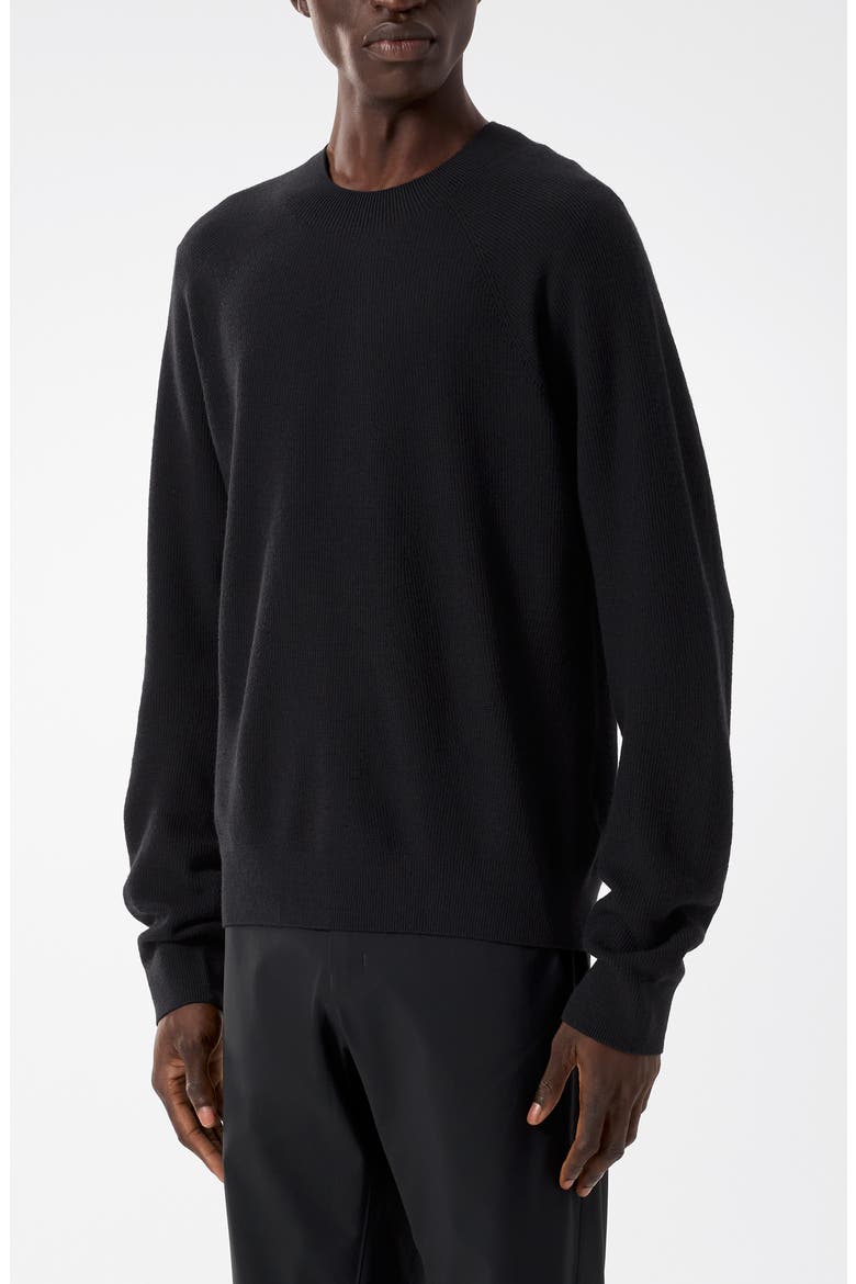 Wool Blend Sweater, Main, color, BLACK