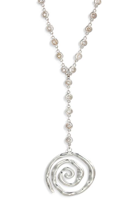Swirl Pendant Y-Necklace
