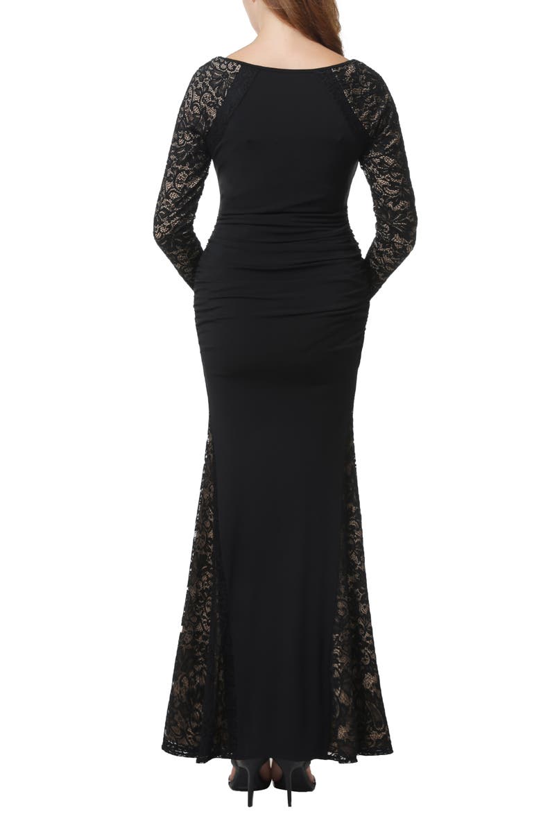Kimi and Kai Bella Long Sleeve Maternity Maxi Dress, Alternate, color,