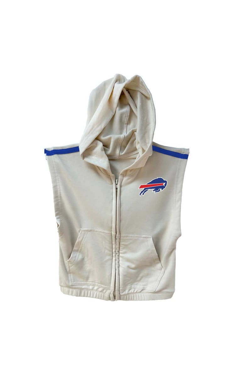 Wes & Willy Girls Toddler Wes & Willy Red/Royal Buffalo Bills Sleeveless Full-Zip Hoodie & Three Tier Skirt Set, Alternate, color, 