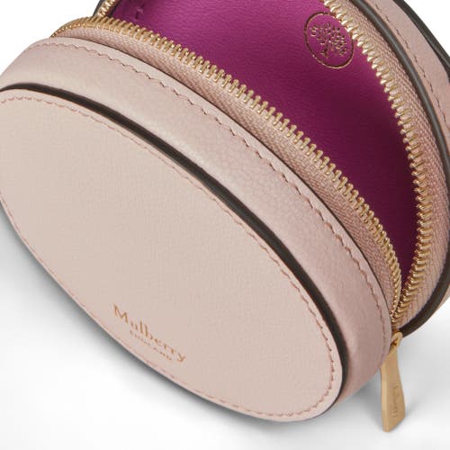 Mulberry Zipped Case Keyring In Pink