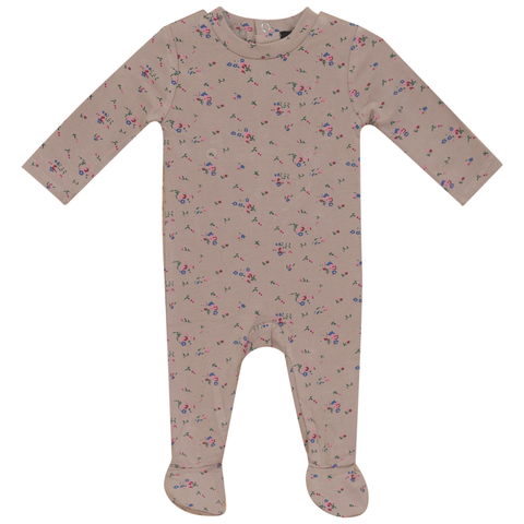 Center Back Snap Floral printed Romper (Baby)