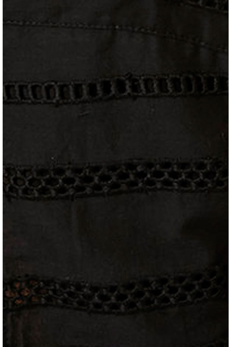 Lace Trim Overlay Sundress, Alternate, color, BLACK