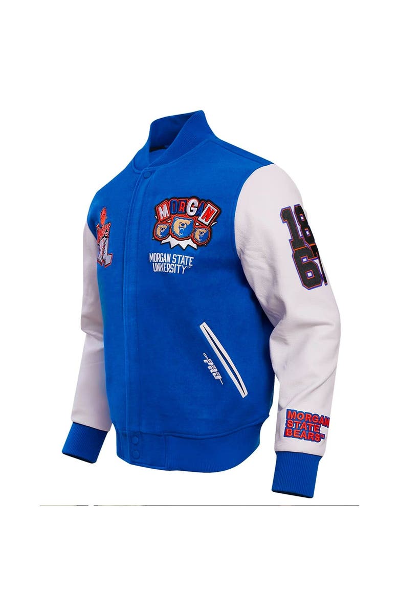 PRO STANDARD Men's Pro Standard Royal Morgan State Bears Homecoming Varsity Full-Snap Jacket, Alternate, color, 