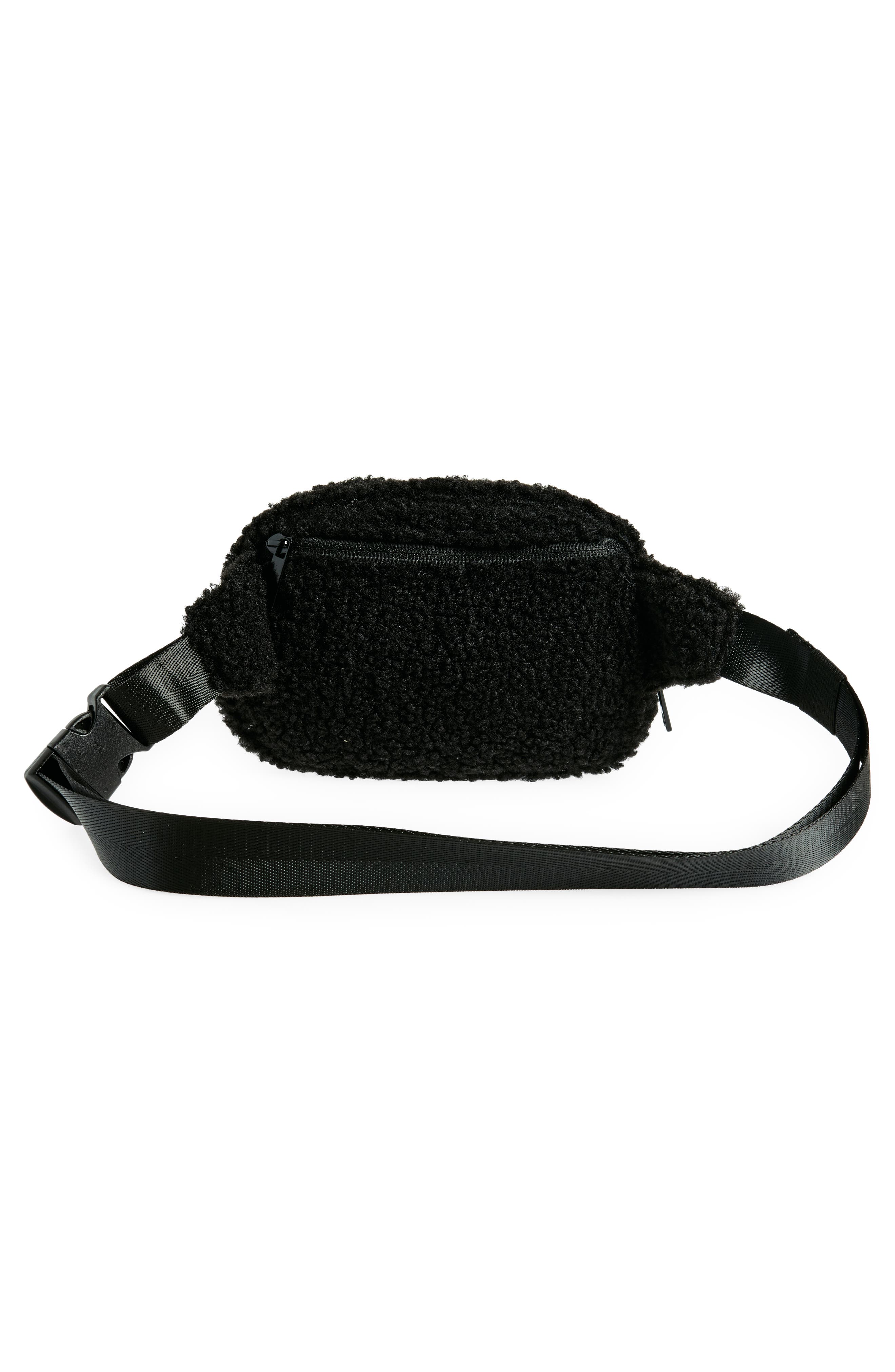 Zella Faux Shearling Crossbody, Alternate, color, 