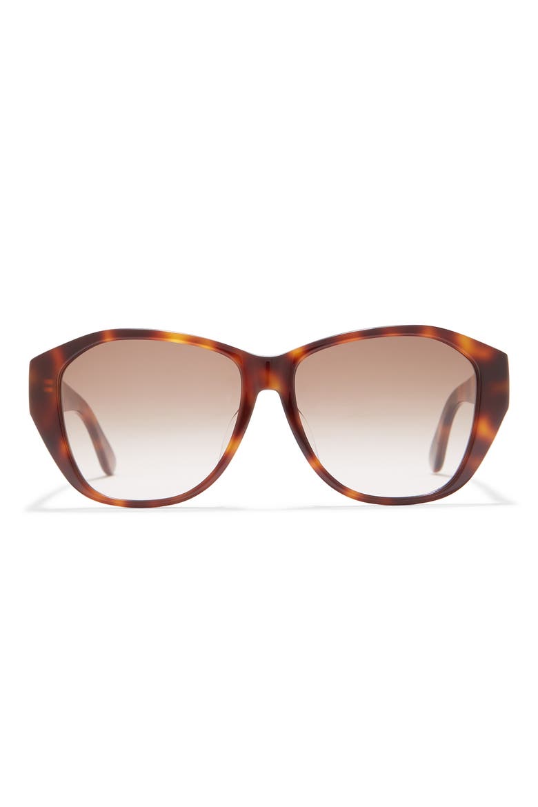 57mm Best Oval Sunglasses, Main, color, BROWN BROWN