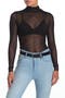 Zoe Mock Neck Mesh Top