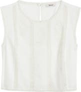 Madewell Embroidered Lace Insert Top