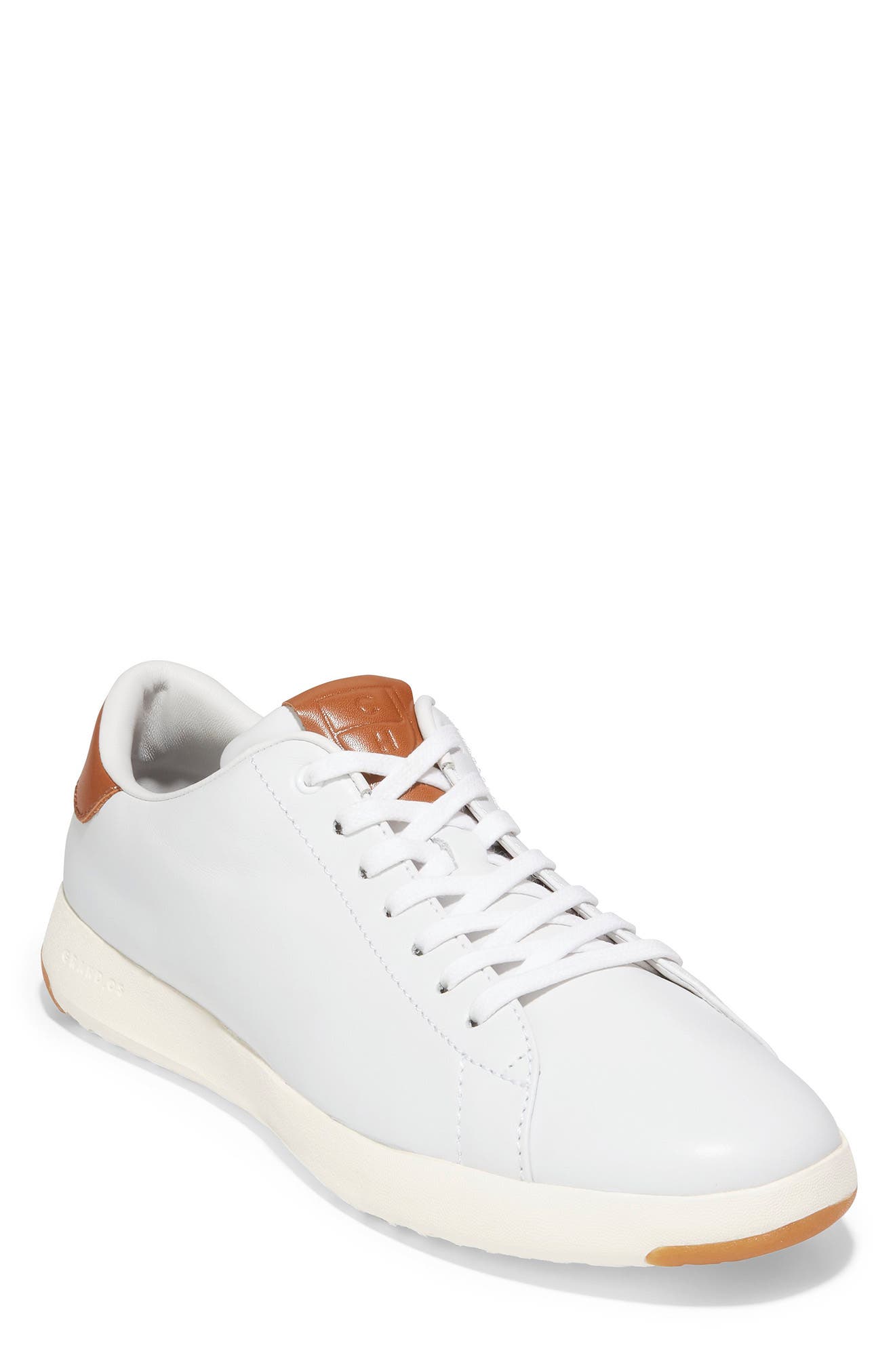 GrandPro Tennis Sneaker, Main, color, WHITE/ BRITISH TAN
