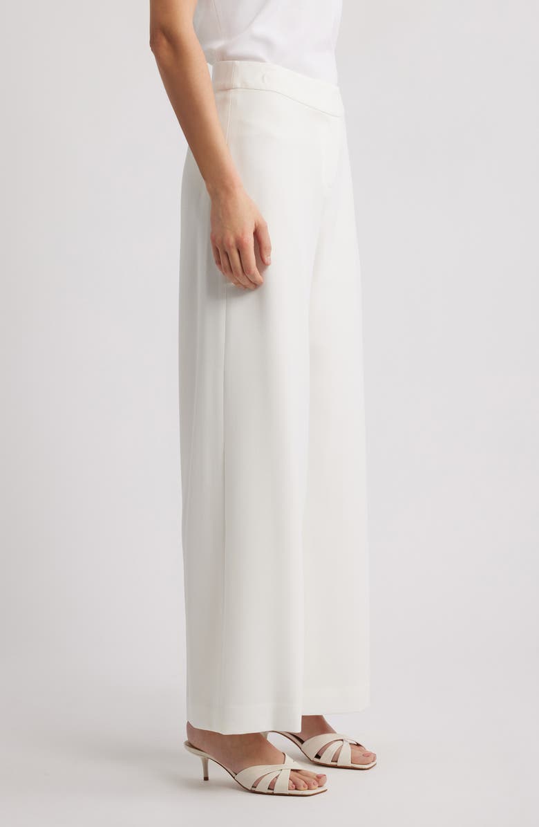Tahari ASL Wide Leg Pants, Alternate, color, White