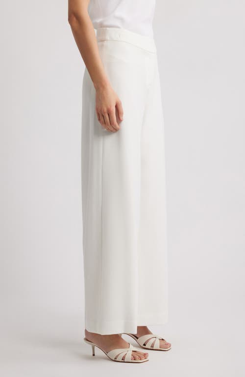 Tahari Asl Wide Leg Pants In White