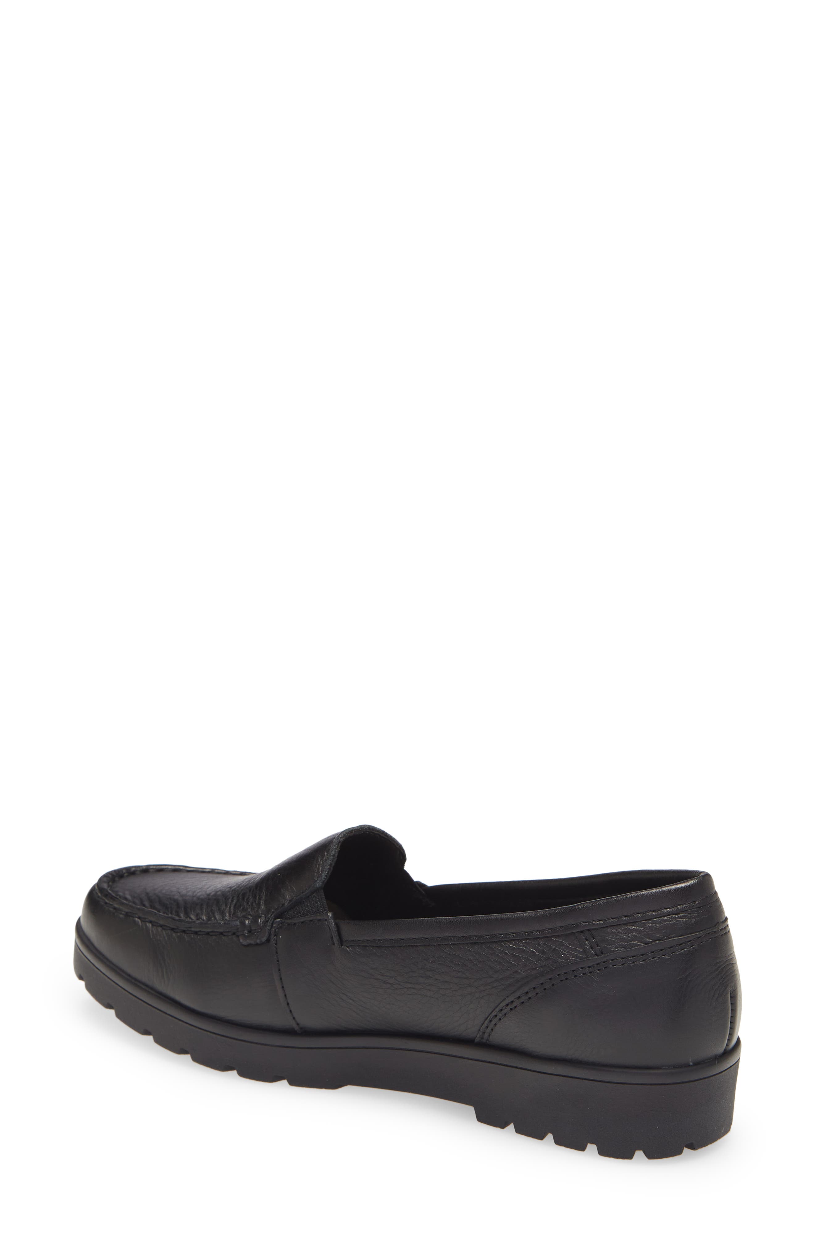 ara Dewitt Platform Loafer, Alternate, color, Black Gauchosoft