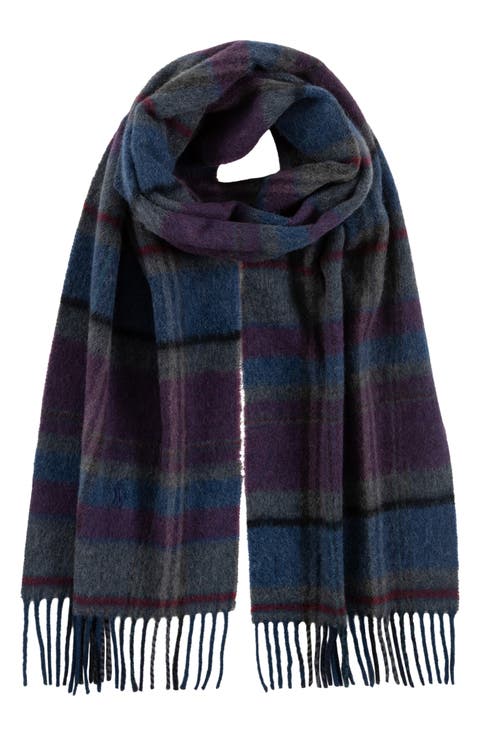 Plaid Wool & Cashmere Scarf