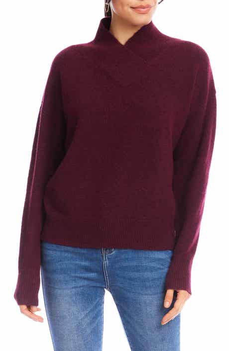 Crossover Collar Sweater