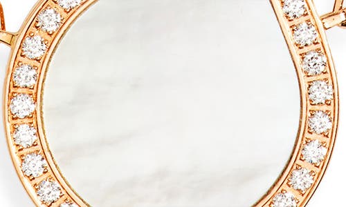 Repossi Antifer Diamond Pavé & Mother Of Pearl Pendant Necklace In Gold