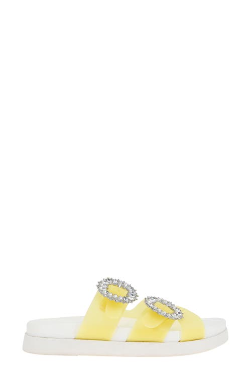 Bcbgeneration Jia Rhinestone Slide Sandal In Butter