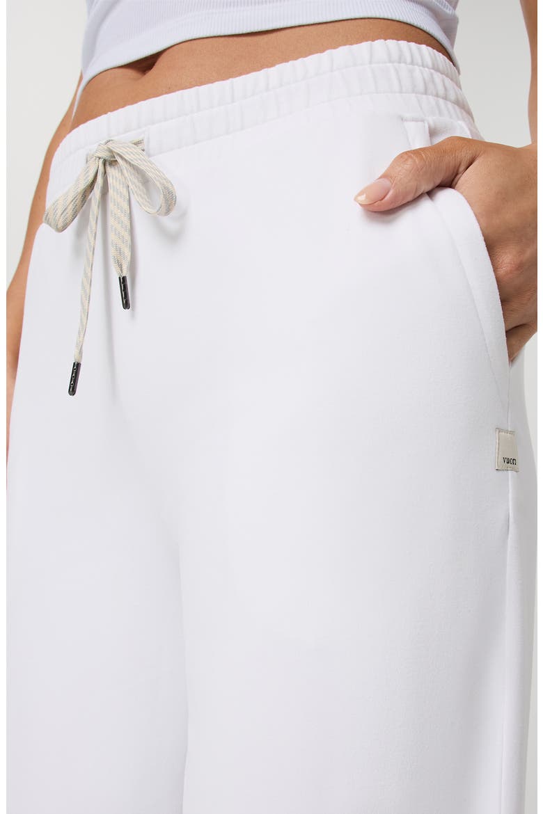 Halo Essential Wide Leg Sweatpants, Alternate, color, WHITE