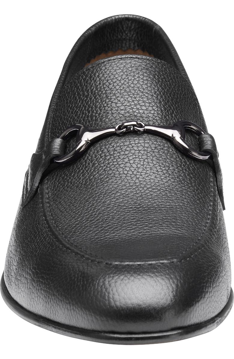 Johnston & Murphy Higgins Bit Loafer, Alternate, color, Black Full Grain