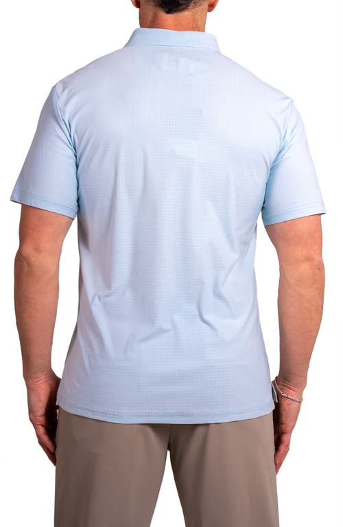 Maceoo Golfascension Stretch Nylon Polo In Blue