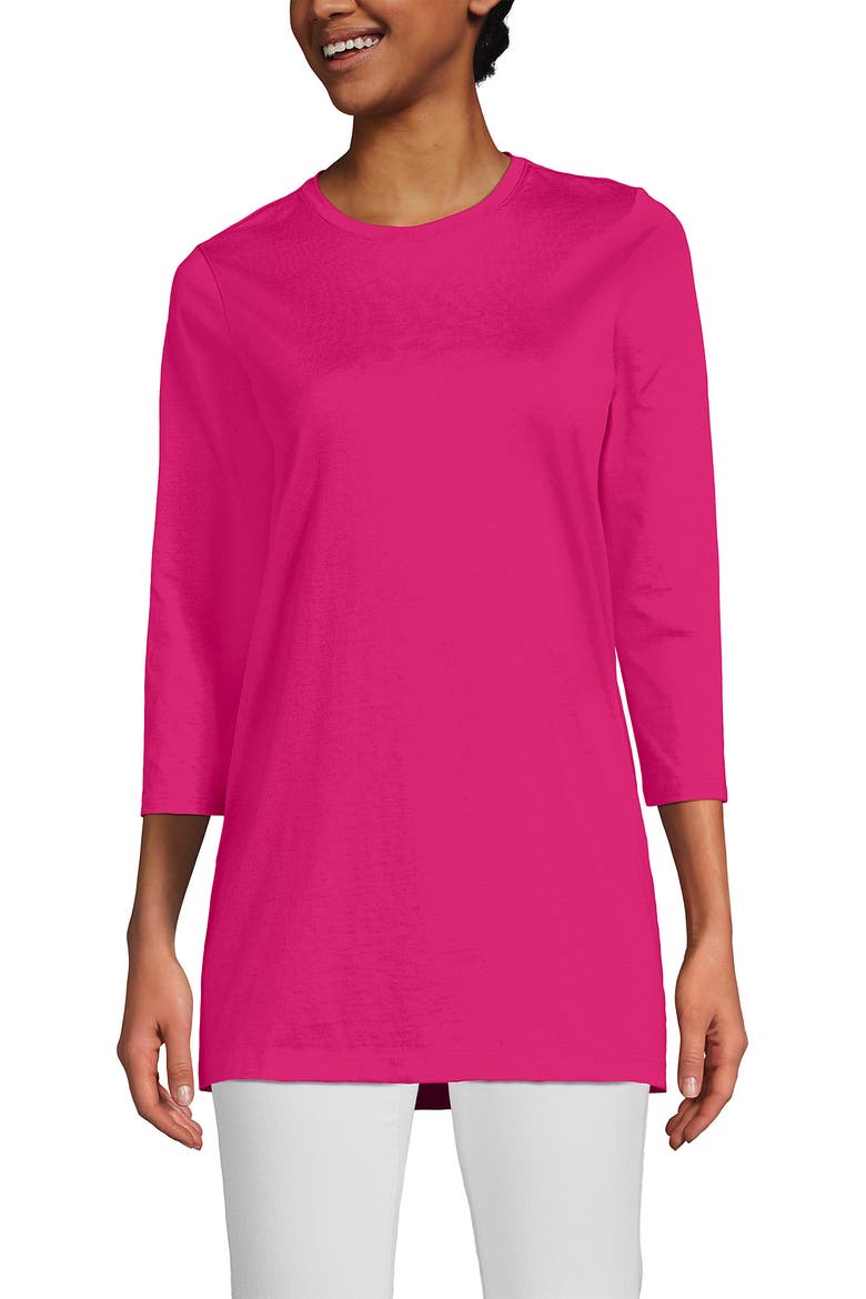 Cotton Supima Tunic, Main, color, Cherry Fuchsia