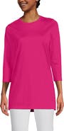 Lands' End 3/4 Sleeve Cotton Supima Tunic