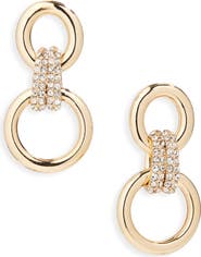 BaubleBar Pavé Link Drop Earrings
