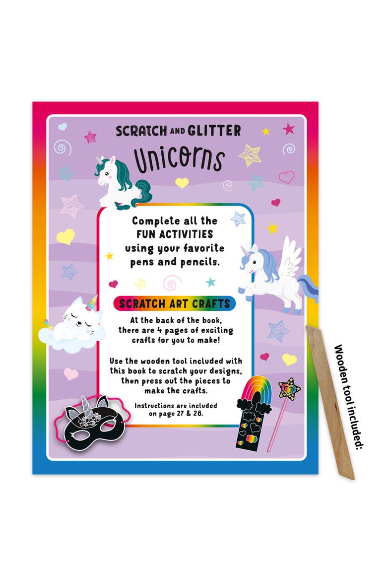 Scratch & Glitter Activity Book, Alternate, color, Multicolored