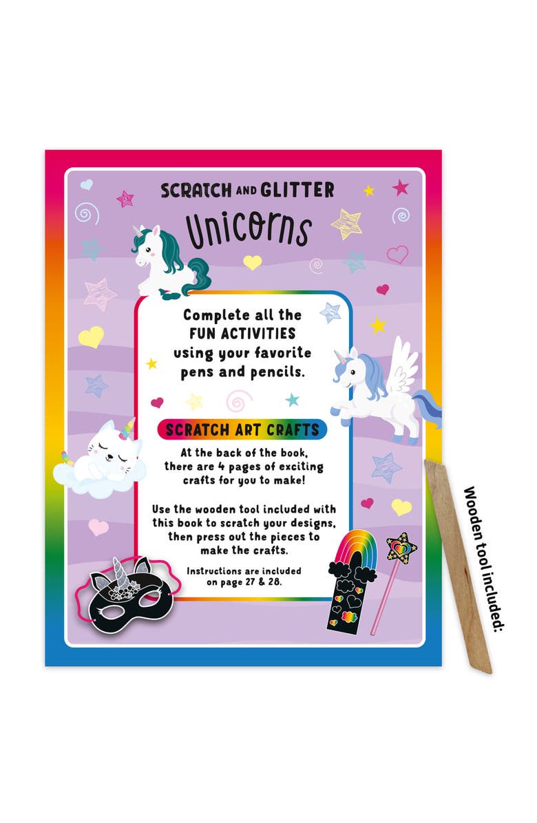 book 'n' app pApplishing house Scratch & Glitter Activity Book, Alternate, color, Multicolored