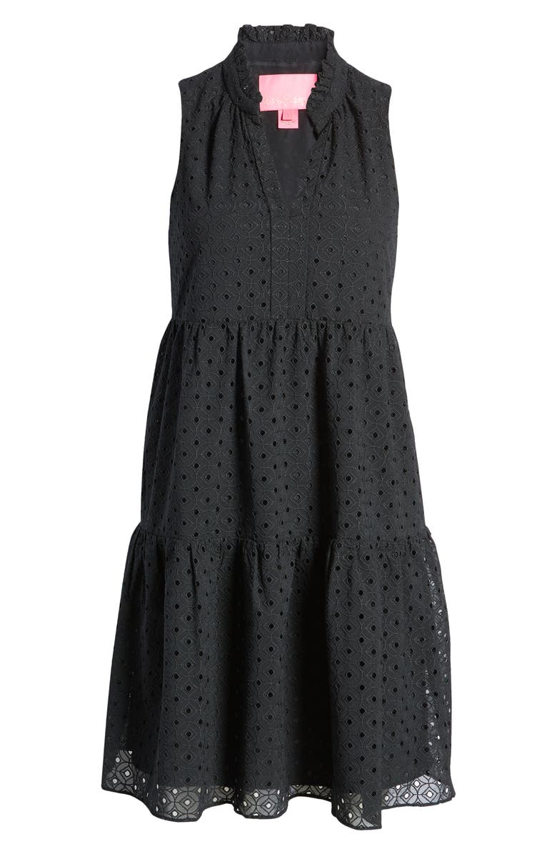 Lilly Pulitzer<sup>®</sup> Novella Sleeveless Dress, Alternate, color, Onyx Eyelet