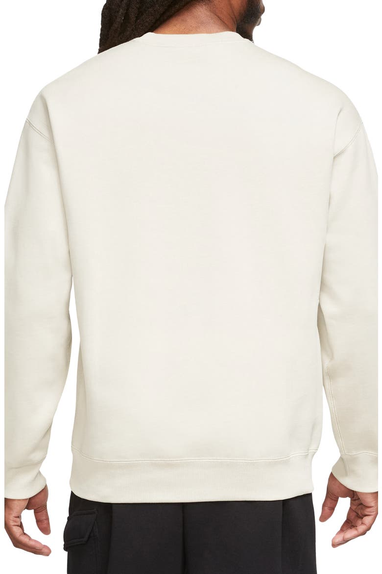 Solo Swoosh Oversize Crewneck Sweatshirt, Alternate, color, SAIL/ WHITE