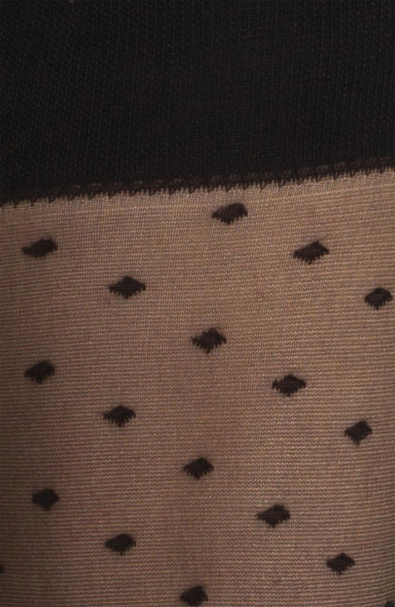 Nordstrom Sheer Dotted Trouser Socks, Alternate, color,