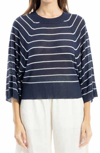 Stripe Raglan Sleeve Sweater