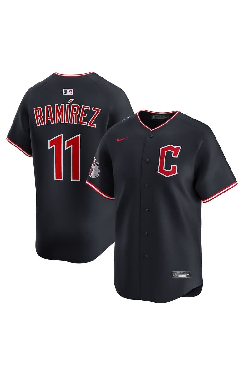 Nike Men's Nike José Ramírez Navy Cleveland Guardians Alternate Limited Player Jersey, Main, color, Navy