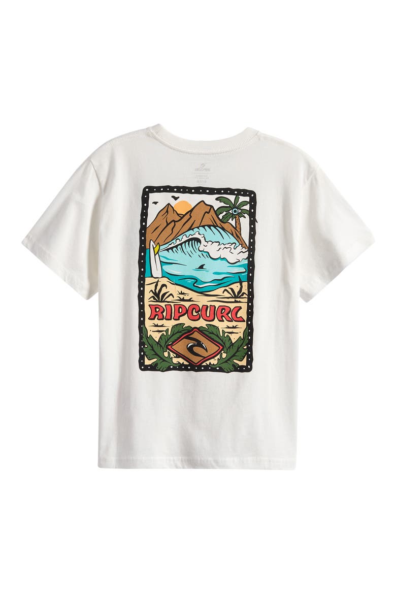 Kids' Sunset Sesh Cotton Graphic T-Shirt, Alternate, color, BONE