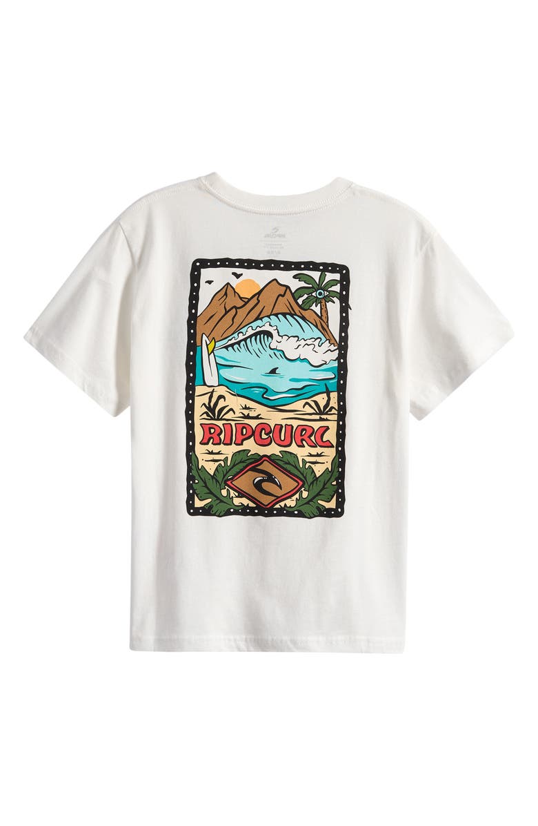Rip Curl Kids' Sunset Sesh Cotton Graphic T-Shirt, Alternate, color, Bone