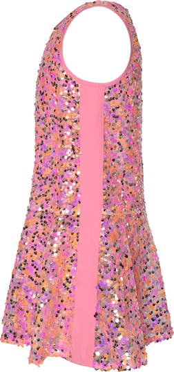 Kids' Sequin Ruffle Dress