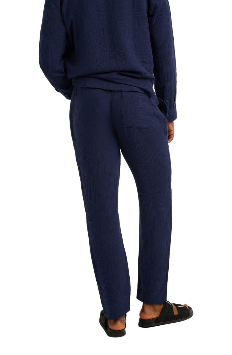 Onia Cotton Gauze Pull-on Pant, Alternate, color, Deep Navy