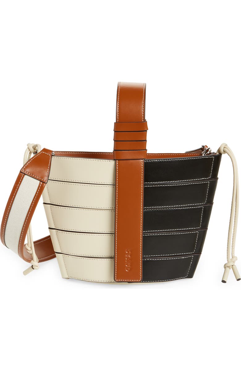 STAUD Diamond Two-Tone Mini Tote, Main, color,