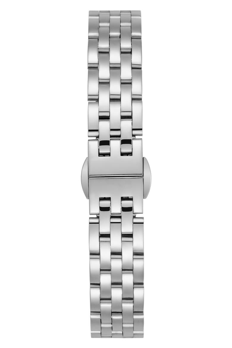 Paris Bracelet Strap Watch, 22mm, Alternate, color, SILVER/WHITE