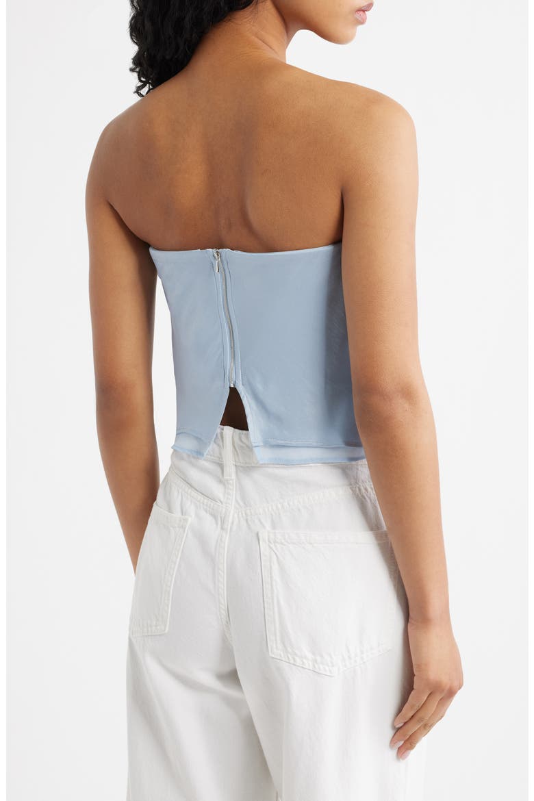 Azur Strapless Crop Top, Alternate, color, LT-PASTEL BLUE