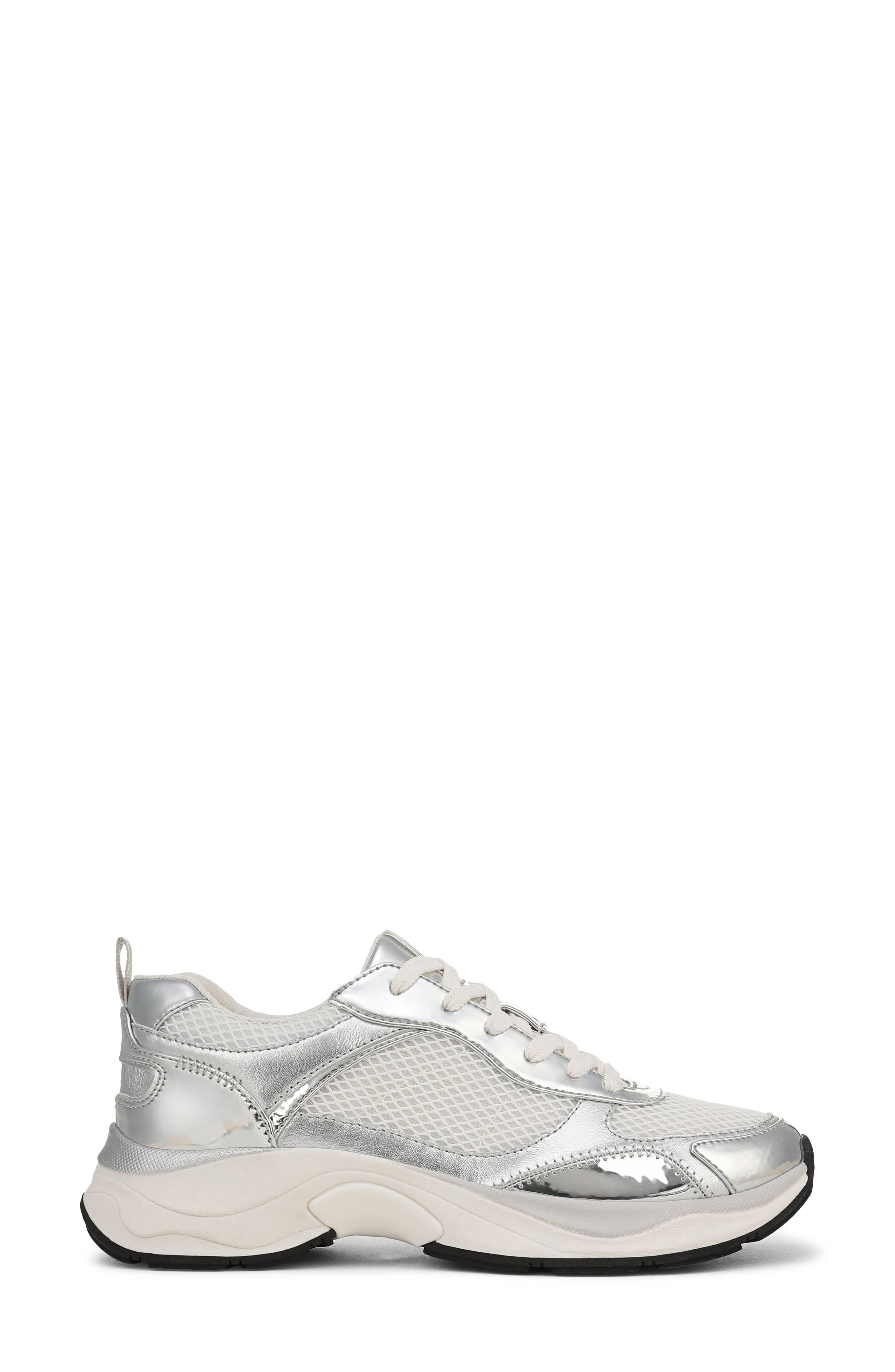 Zoie Sneaker, Alternate, color, WHITE/ SILVER
