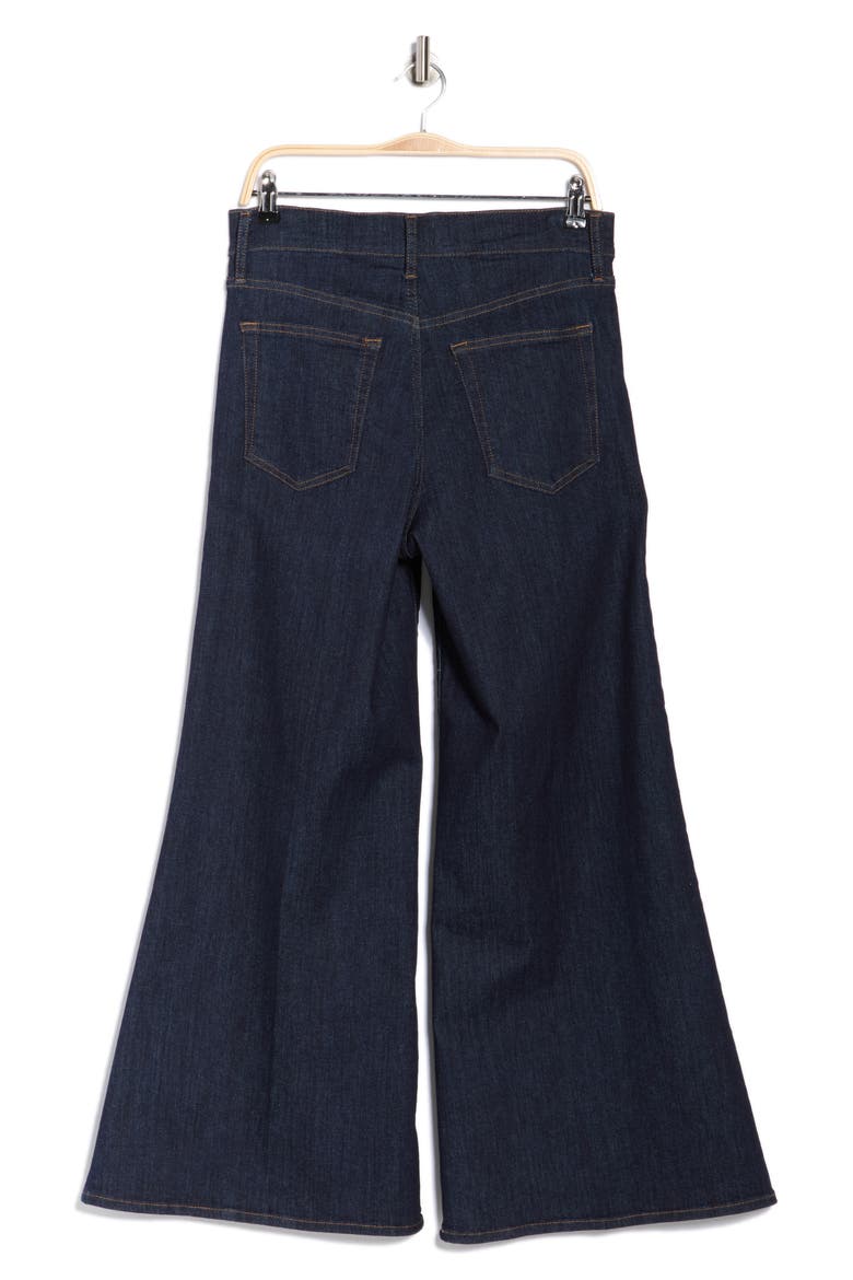 Le Palazzo Crop Wide Leg Jeans, Alternate, color, RINSE