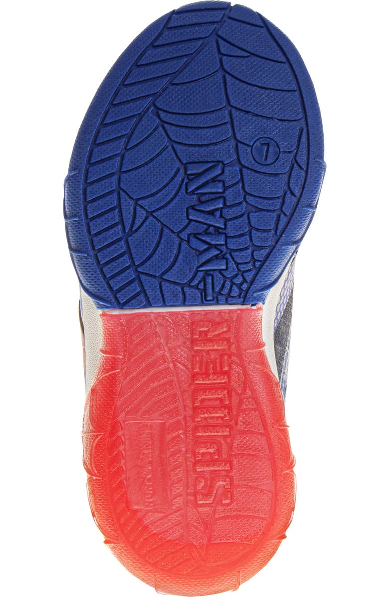 JOSMO Kids' Marvel Spider-Man Light-Up Sneaker, Alternate, color, Navy/ Blue