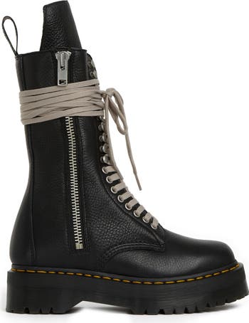 Rick Owens x Dr. Martens Genuine Calf Hair Boot (Unisex) | Nordstrom